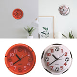 Maxbell Alarm Clock Small Creative Desk Clock for Shelf Bedside Home Decoration Basketball