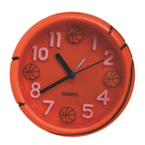 Maxbell Alarm Clock Small Creative Desk Clock for Shelf Bedside Home Decoration Basketball