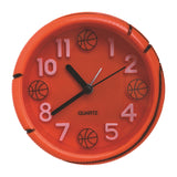 Maxbell Alarm Clock Small Creative Desk Clock for Shelf Bedside Home Decoration Basketball