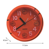 Maxbell Alarm Clock Small Creative Desk Clock for Shelf Bedside Home Decoration Basketball