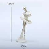 Maxbell Ballerina Figurine Ballet Dancer Figurine for Living Room Cabinet Home Decor Style A