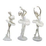 Maxbell Ballerina Figurine Ballet Dancer Figurine for Living Room Cabinet Home Decor Style A