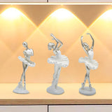 Maxbell Ballerina Figurine Ballet Dancer Figurine for Living Room Cabinet Home Decor Style A