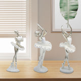 Maxbell Ballerina Figurine Ballet Dancer Figurine for Living Room Cabinet Home Decor Style A