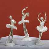 Maxbell Ballerina Figurine Ballet Dancer Figurine for Living Room Cabinet Home Decor Style A