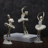 Maxbell Ballerina Figurine Ballet Dancer Figurine for Living Room Cabinet Home Decor Style A