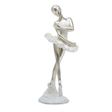 Maxbell Ballerina Figurine Ballet Dancer Figurine for Living Room Cabinet Home Decor Style A