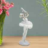 Maxbell Ballerina Figurine Ballet Dancer Figurine for Living Room Cabinet Home Decor Style B