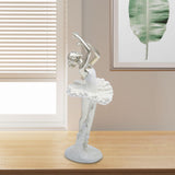 Maxbell Ballerina Figurine Ballet Dancer Figurine for Living Room Cabinet Home Decor Style B