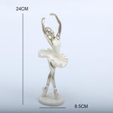 Maxbell Ballerina Figurine Ballet Dancer Figurine for Living Room Cabinet Home Decor Style C