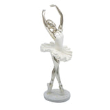 Maxbell Ballerina Figurine Ballet Dancer Figurine for Living Room Cabinet Home Decor Style C