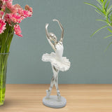 Maxbell Ballerina Figurine Ballet Dancer Figurine for Living Room Cabinet Home Decor Style C