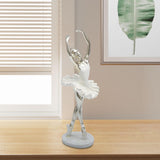 Maxbell Ballerina Figurine Ballet Dancer Figurine for Living Room Cabinet Home Decor Style C
