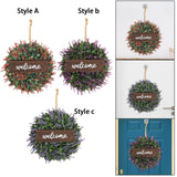 Maxbell 14" Simulated Lavender Front Door Wreath Wall Decoration  Style A