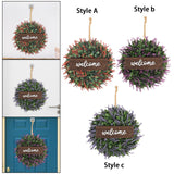 Maxbell 14" Simulated Lavender Front Door Wreath Wall Decoration  Style A