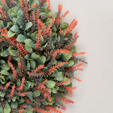 Maxbell 14" Simulated Lavender Front Door Wreath Wall Decoration  Style A