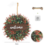 Maxbell 14" Simulated Lavender Front Door Wreath Wall Decoration  Style A