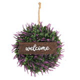 Maxbell 14" Simulated Lavender Front Door Wreath Wall Decoration  Style B