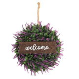 Maxbell 14" Simulated Lavender Front Door Wreath Wall Decoration  Style B