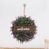 Maxbell 14" Simulated Lavender Front Door Wreath Wall Decoration  Style B