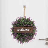 Maxbell 14" Simulated Lavender Front Door Wreath Wall Decoration  Style B