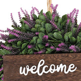 Maxbell 14" Simulated Lavender Front Door Wreath Wall Decoration  Style B