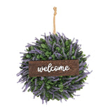 Maxbell 14" Simulated Lavender Front Door Wreath Wall Decoration  Style C