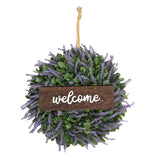 Maxbell 14" Simulated Lavender Front Door Wreath Wall Decoration  Style C