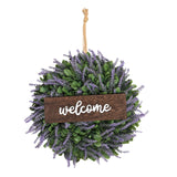Maxbell 14" Simulated Lavender Front Door Wreath Wall Decoration  Style C