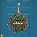 Maxbell 14" Simulated Lavender Front Door Wreath Wall Decoration  Style C
