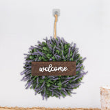 Maxbell 14" Simulated Lavender Front Door Wreath Wall Decoration  Style C