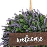 Maxbell 14" Simulated Lavender Front Door Wreath Wall Decoration  Style C