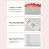 Maxbell Simulation Fire Humidifier Essential Oil Diffuser for Living Room SPA Office White