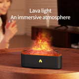 Maxbell Simulation Fire Humidifier Essential Oil Diffuser for Living Room SPA Office Black