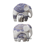 Maxbell Elephant Statue Resin Elephant Figurine for Office Cabinet Housewarming Gift Style A