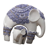Maxbell Elephant Statue Resin Elephant Figurine for Office Cabinet Housewarming Gift Style A