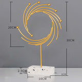 Maxbell Metal Abstract Statue Figurine Table Decoration Decorative for Cafe Bar