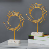 Maxbell Metal Abstract Statue Figurine Table Decoration Decorative for Cafe Bar