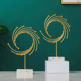 Maxbell Metal Abstract Statue Figurine Table Decoration Decorative for Cafe Bar