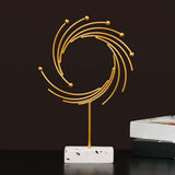 Maxbell Metal Abstract Statue Figurine Table Decoration Decorative for Cafe Bar