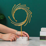 Maxbell Metal Abstract Statue Figurine Table Decoration Decorative for Cafe Bar