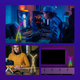 Maxbell RGB Table Lamp Ambient Light Bar Desk Lamp for Office Multifunctional Modern