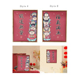 Maxbell Chinese Wall Painting Creative Gift New Year Decoration for Home Living Room Style A
