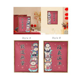 Maxbell Chinese Wall Painting Creative Gift New Year Decoration for Home Living Room Style A