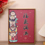Maxbell Chinese Wall Painting Creative Gift New Year Decoration for Home Living Room Style B