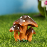 Maxbell 9Pcs Mini Mushrooms Figurines Miniature Garden Ornaments for Cake Decoration