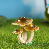 Maxbell 9Pcs Mini Mushrooms Figurines Miniature Garden Ornaments for Cake Decoration