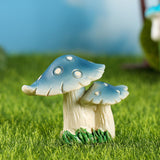 Maxbell 9Pcs Mini Mushrooms Figurines Miniature Garden Ornaments for Cake Decoration