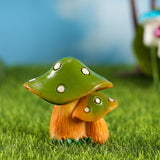 Maxbell 9Pcs Mini Mushrooms Figurines Miniature Garden Ornaments for Cake Decoration