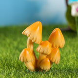 Maxbell 9Pcs Mini Mushrooms Figurines Miniature Garden Ornaments for Cake Decoration